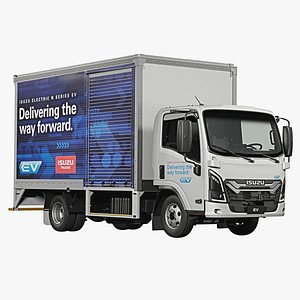 3D 2025 Isuzu N-Series EV Van Truck