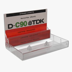 3D TDK Cassette Box Empty