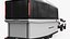 3D Electric Travel Trailer with SUV Towing White model