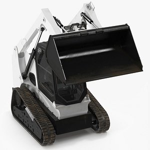 Skid Steer or Compact Track Loader Rigged for Maya 3D
