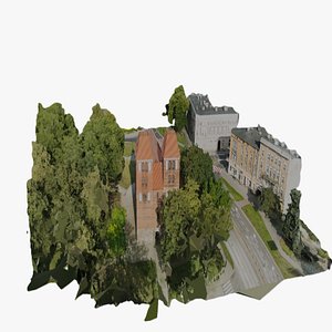 Inowroclaw Church Environment  HighDetail Photogrammetry 3D Model  Urban Scan