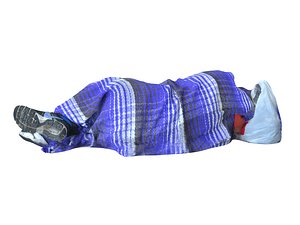 3D model homeless person mexico