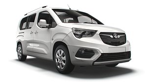 3D Vauxhall E Combo Life XL 2022 model