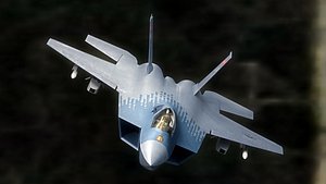 MMU KAAN P2 with Cocpit - Fully Rigged-Changable TextDecals
