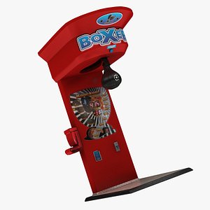 3D model boxing arcade machine