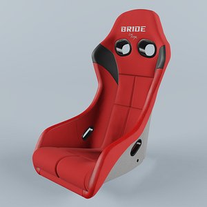 BRIDE ZETA IV Red Seat 3D model