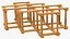 Foldable Wooden Wine Bottle Rack