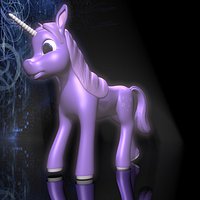 Cartoon Unicorn Rigged