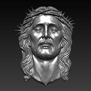 3D Jesus Head Pendant