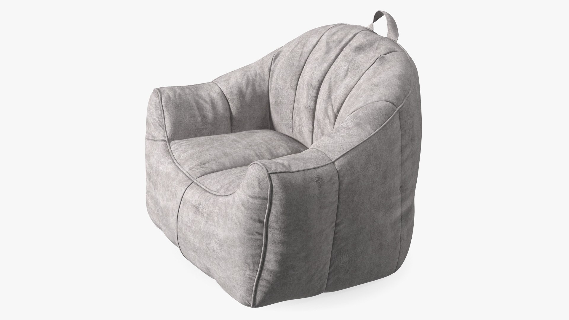 Hug Bean Bag Armchair Gray 3D model preview