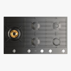 gas cooktop 3D model