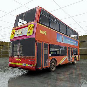 3d london bus model