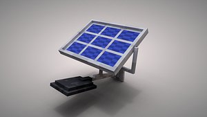Solar lamp 3D