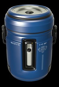 3dsmax sci fi barrel