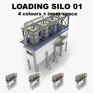 3ds industrial loading silo 01