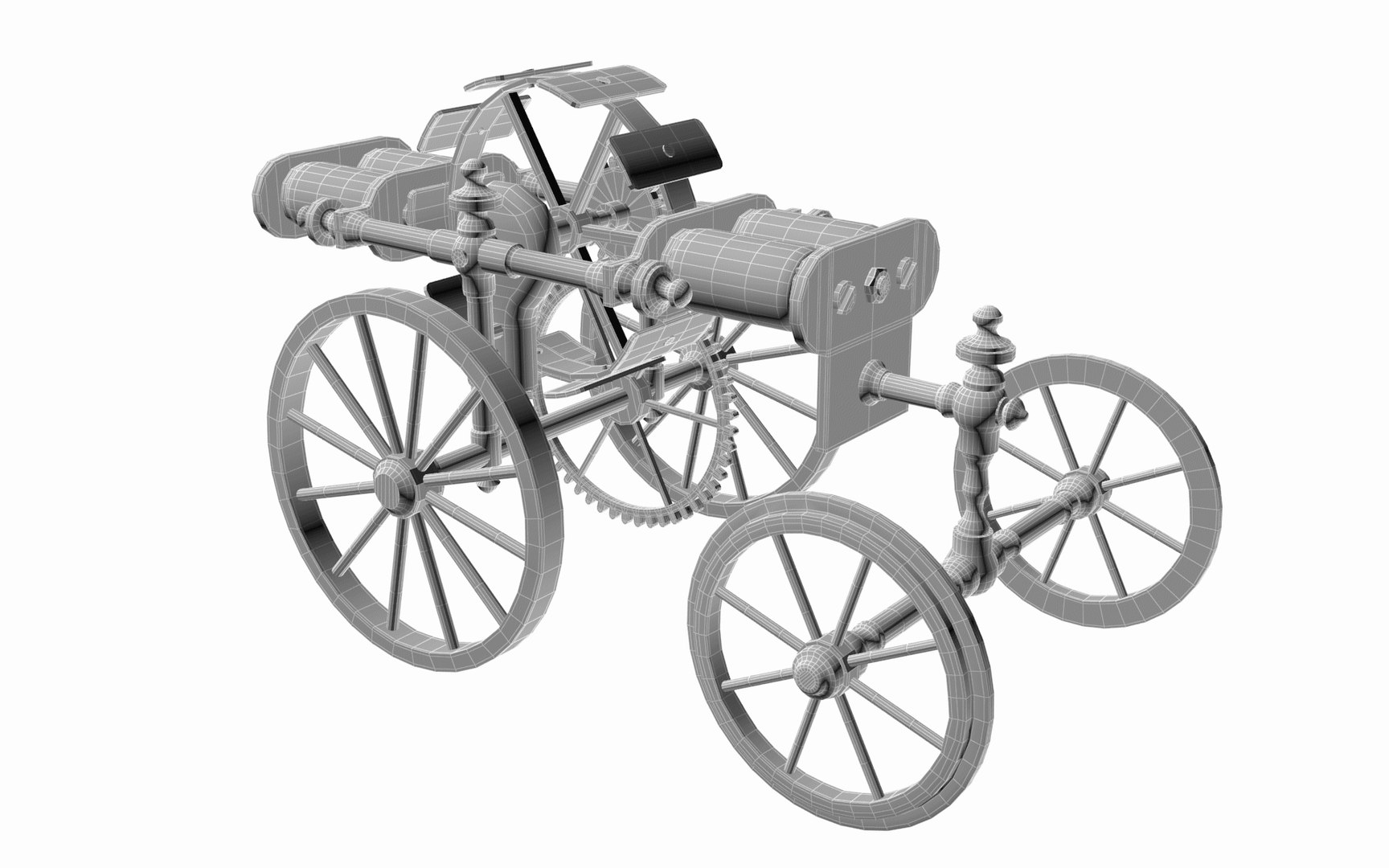 Victorian Electric Model Of A Road Locomotive 3D Model - TurboSquid 1843201