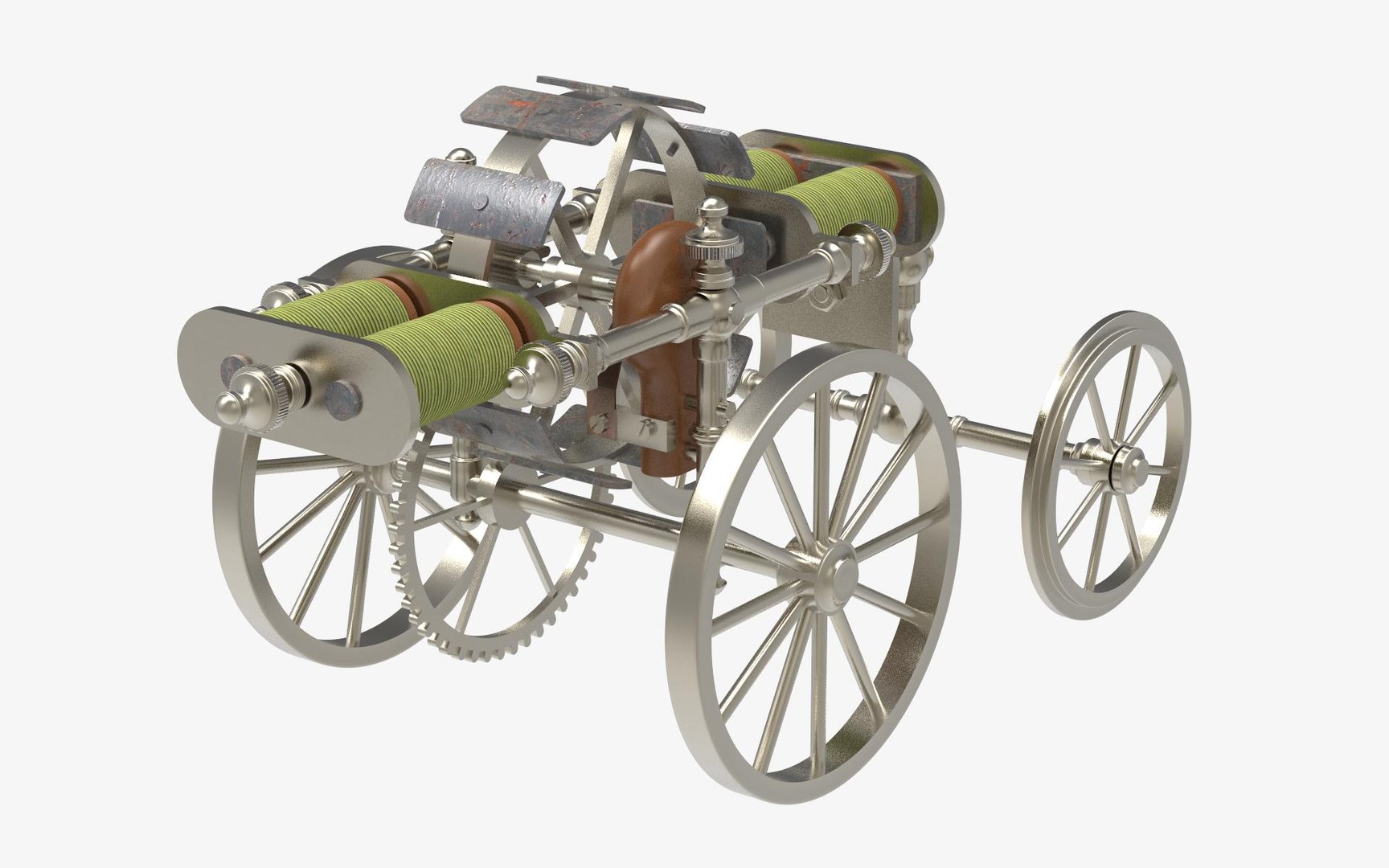 Victorian Electric Model Of A Road Locomotive 3D Model - TurboSquid 1843201