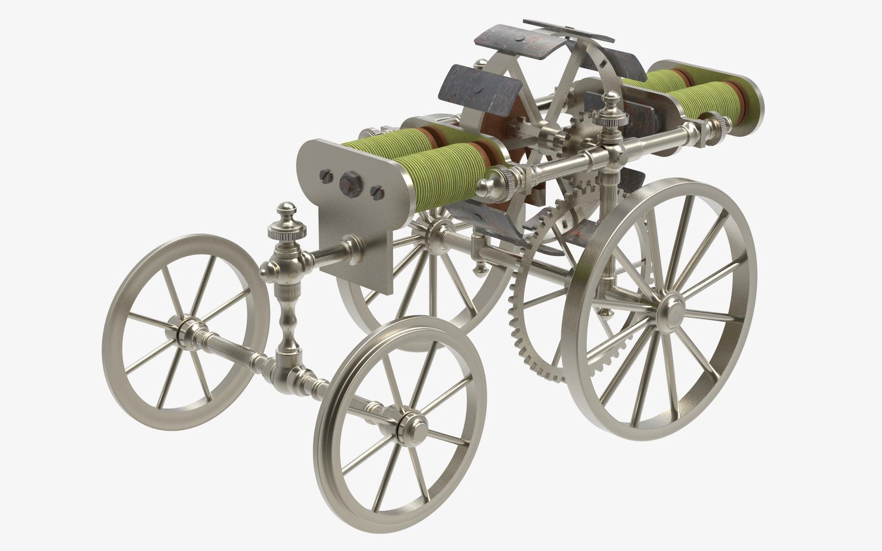 Victorian Electric Model Of A Road Locomotive 3D Model - TurboSquid 1843201