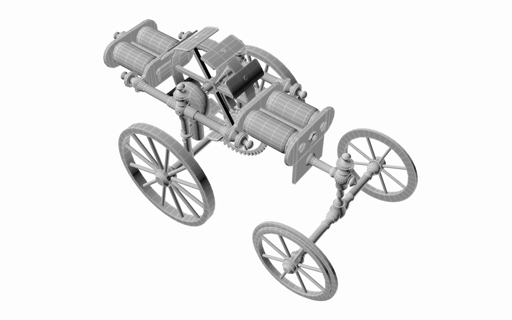 Victorian Electric Model Of A Road Locomotive 3D Model - TurboSquid 1843201