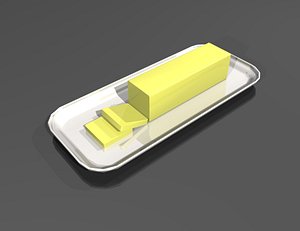 butter dish 3d model