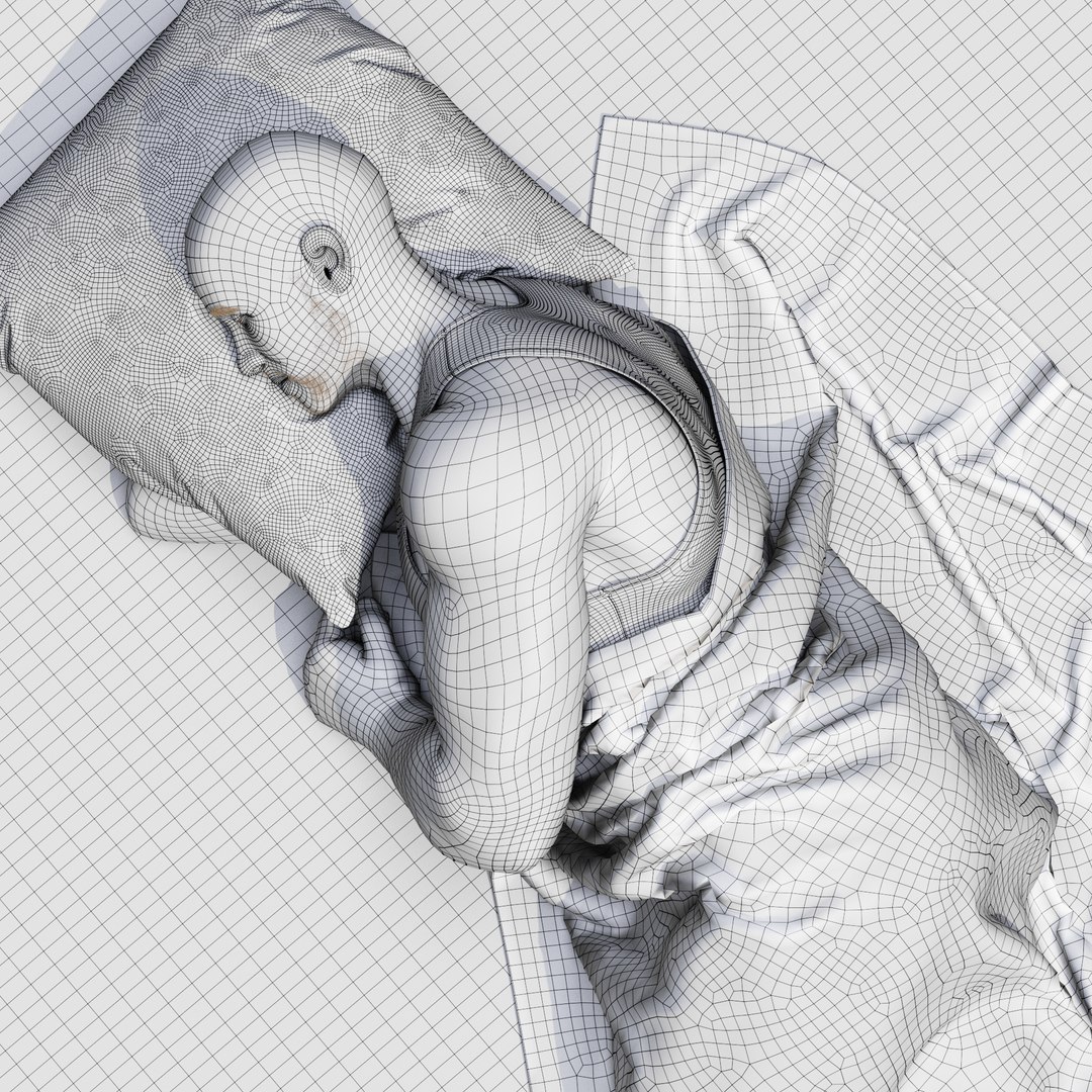 Man Sleep 3D Model - TurboSquid 1479385