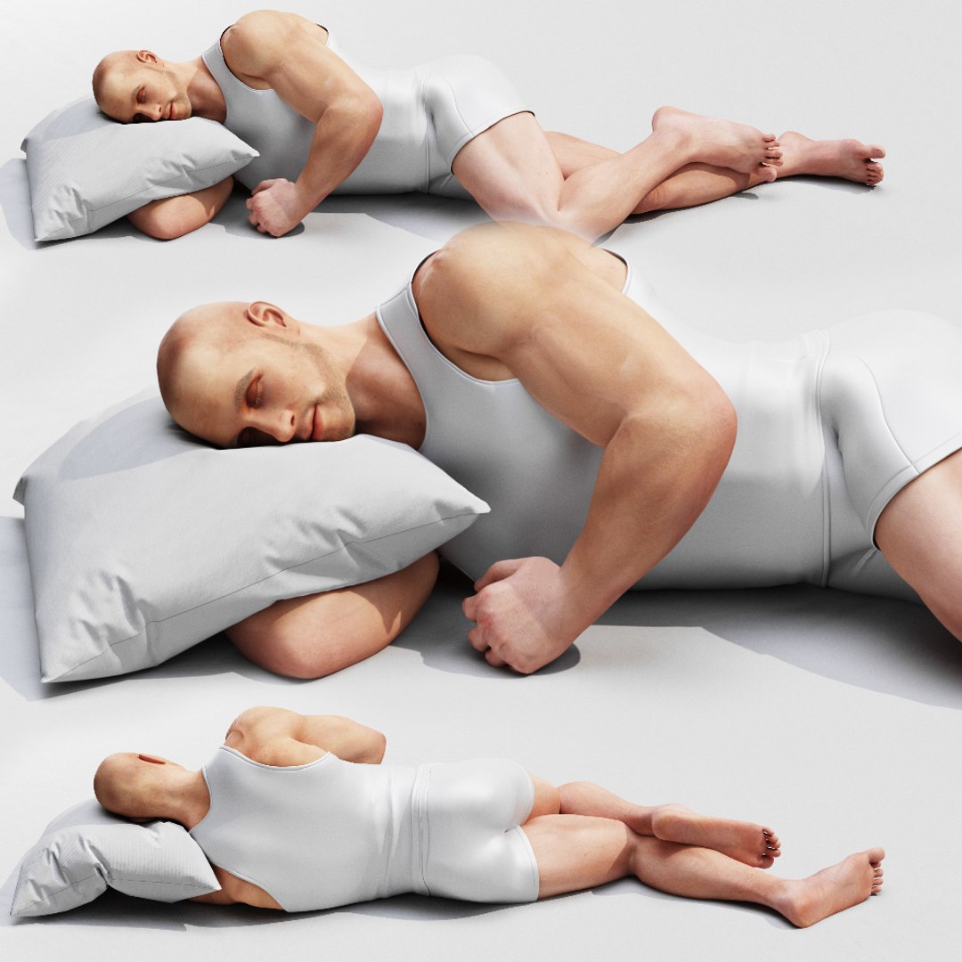 Man Sleep 3D Model - TurboSquid 1479385