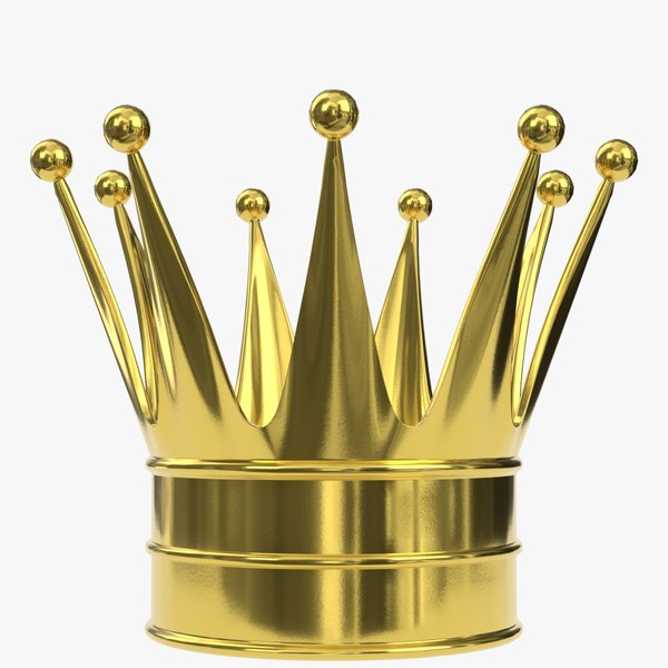 3D Gold crown 6 model