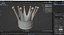 3D Gold crown 6 model