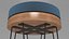 footstool chair furniture 3D model
