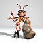 Worker Ant Character (Rigged) (Animated)
