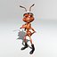 Worker Ant Character (Rigged) (Animated)