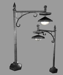 street lamp 3d obj