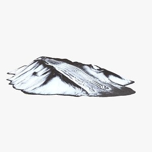 3D Heap of aggregates - pile of gravel or sand