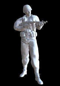 soldier ww2 printable 3D model