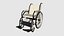 Sedia a rotelle 05 Beige - Accessorio per il design dei personaggi incluso