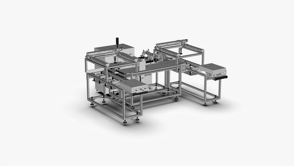 modelo 3d Fully Automatic Loading and Unloading Tray Inkjet Code ...