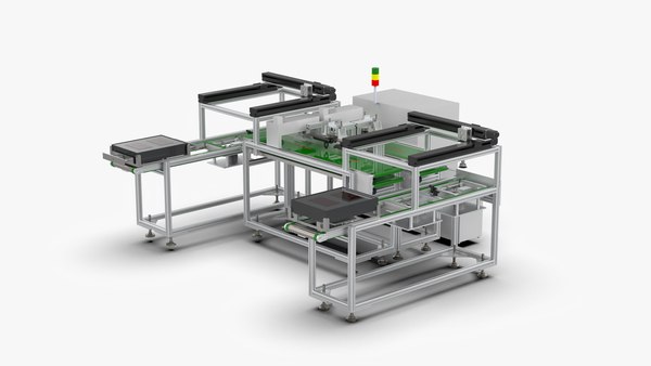 modelo 3d Fully Automatic Loading and Unloading Tray Inkjet Code ...