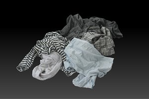 3D model pile cloths