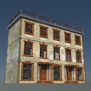 3D model laos Game Building 4 european style