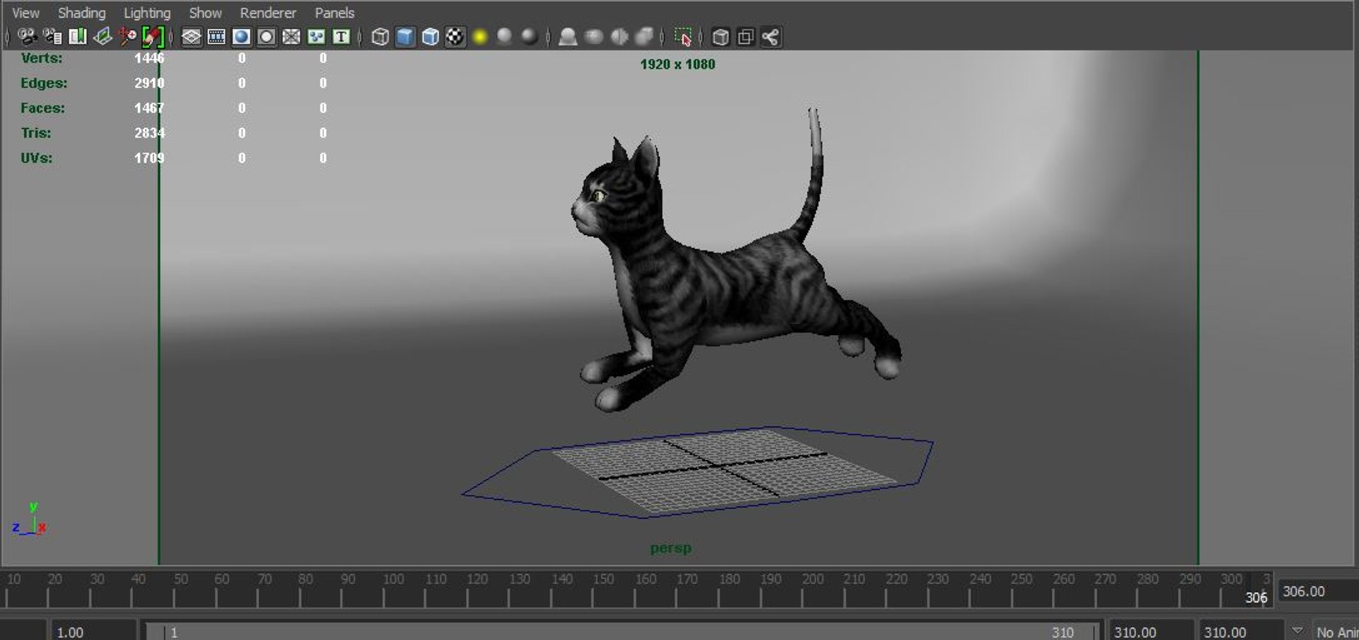 Cat Animation 3d Max