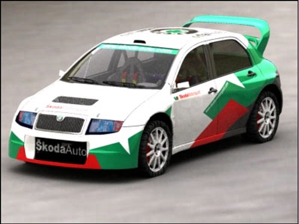 シュコダファビアWRC3Dモデル - TurboSquid 245514