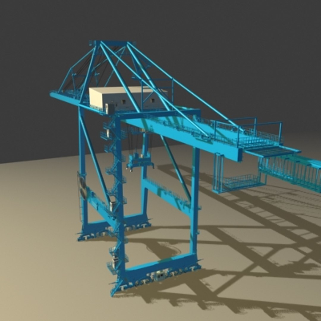 Shoreside Crane 3d Model