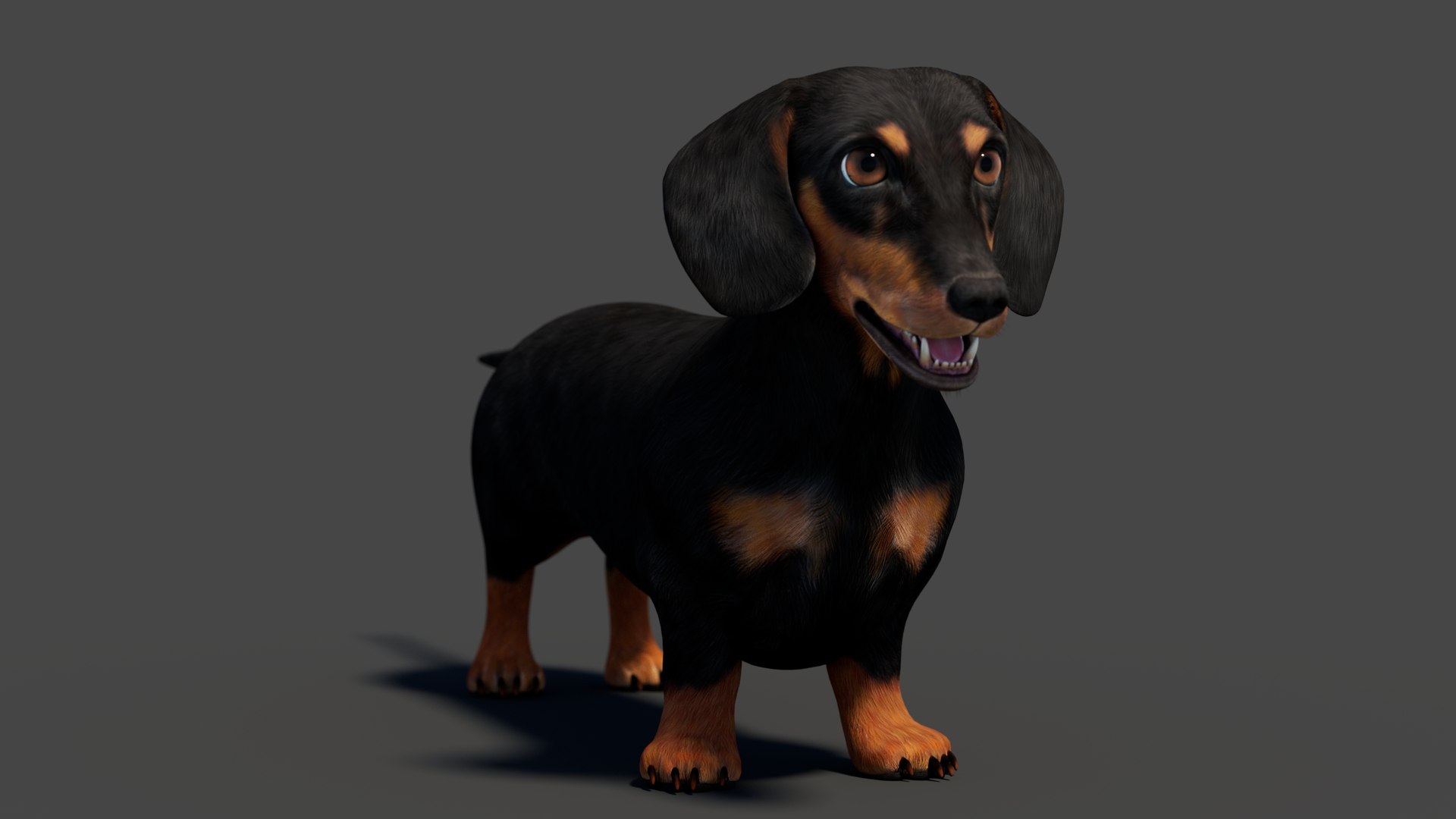 3D Black Dachshund Dog model https://p.turbosquid.com/ts-thumb/ag/oKpkdJ/9n/blackdachshunddog3dmodel00006/jpg/1769086640/1920x1080/fit_q87/9b45ca99ca9cc0271670317348b07014bd10e514/blackdachshunddog3dmodel00006.jpg