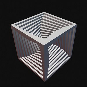 Inner spiral vortex cube