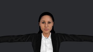 Maya Moore Hyper Realistic Full Body Fully Rigged 3D Character 3D