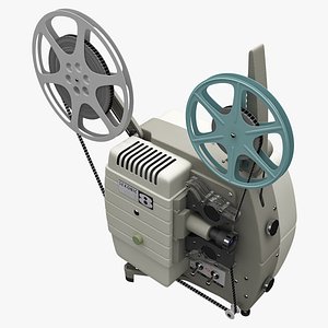 3d model vintage projector sekonic 30c