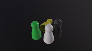 3D Board Game Pawns