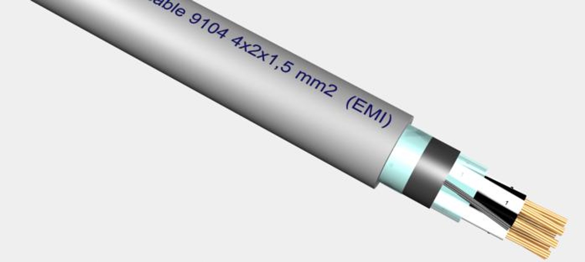 instrumentation cable 9104 4x2x1 3d model