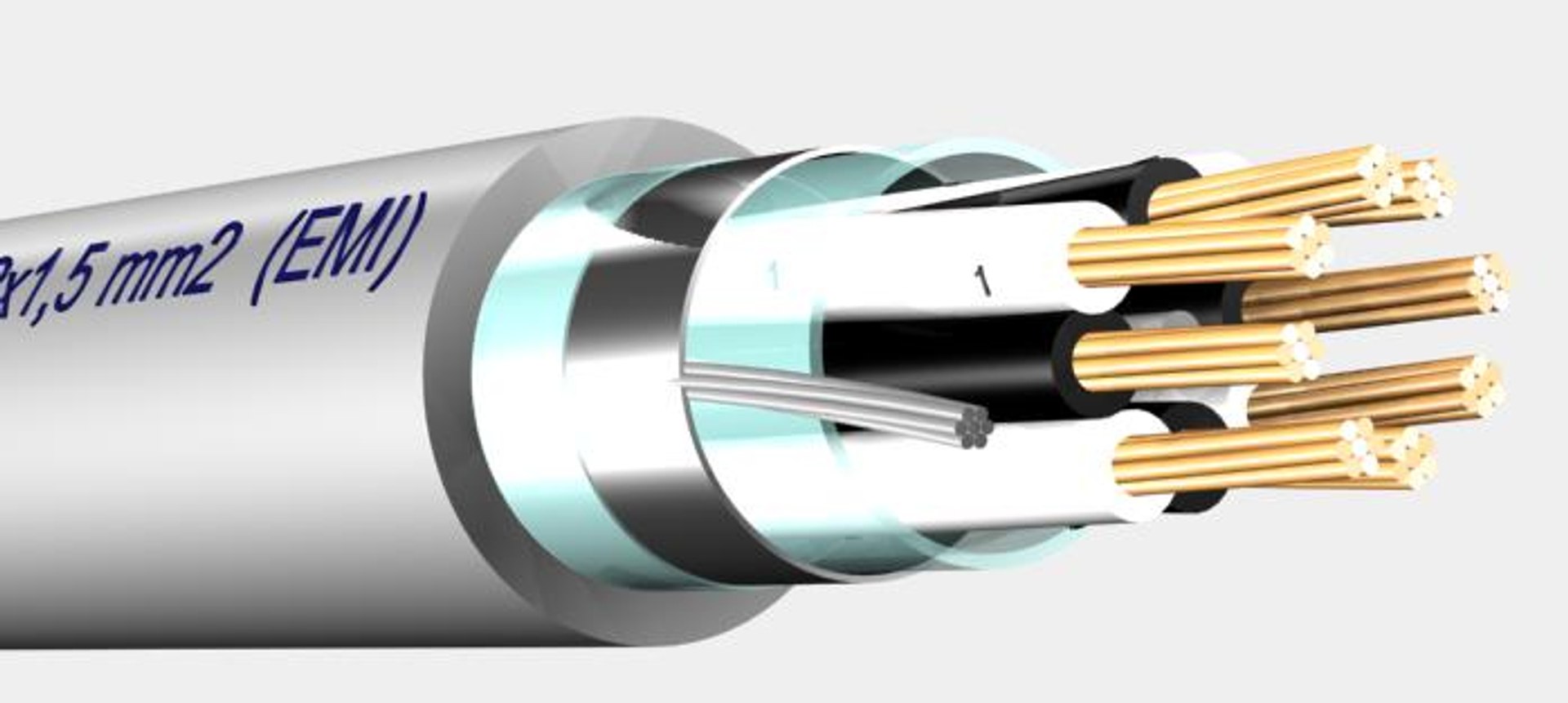 instrumentation cable 9104 4x2x1 3d model