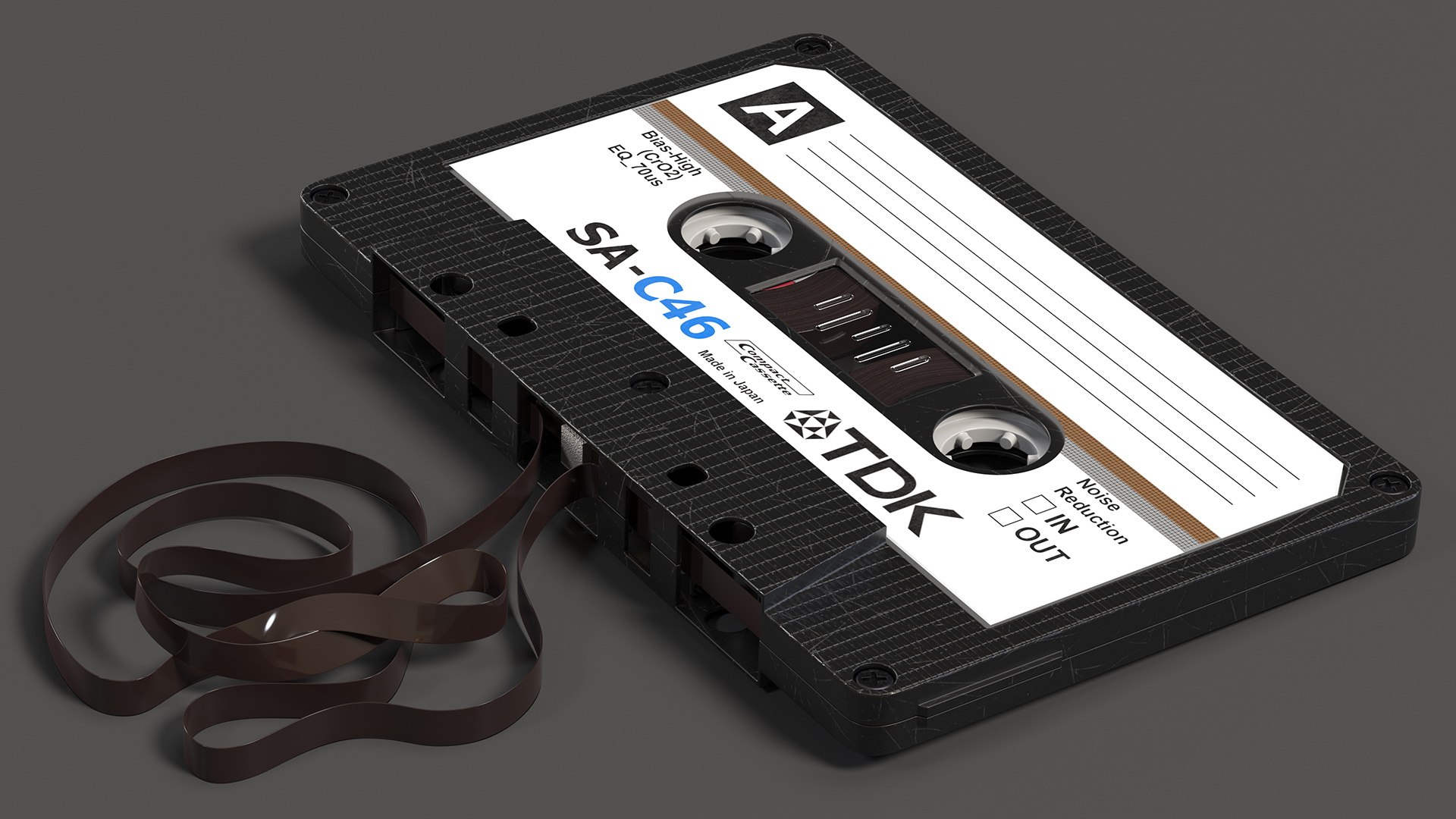 3D model Cassette Tape with Unwound Film TurboSquid 1987636